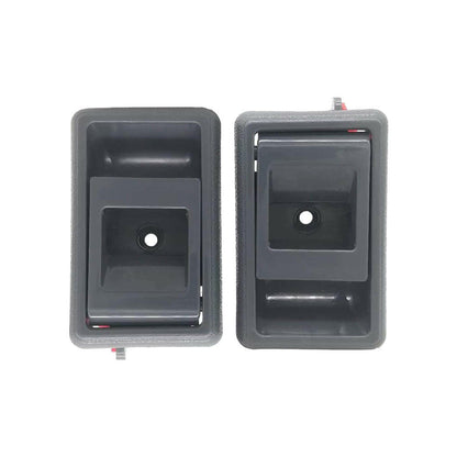 Pair Inner Door Handle Grey Suitable For Toyota Landcruiser 75 78 79 Series Front / Rear.
