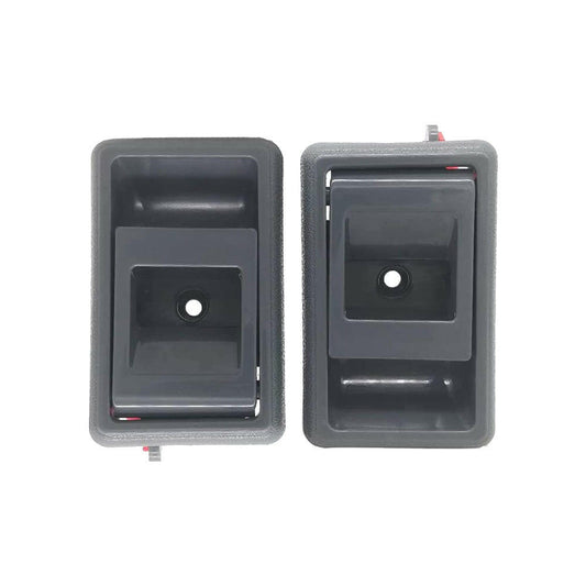 Pair Inner Door Handle Grey Suitable For Toyota Landcruiser 75 78 79 Series Front / Rear.