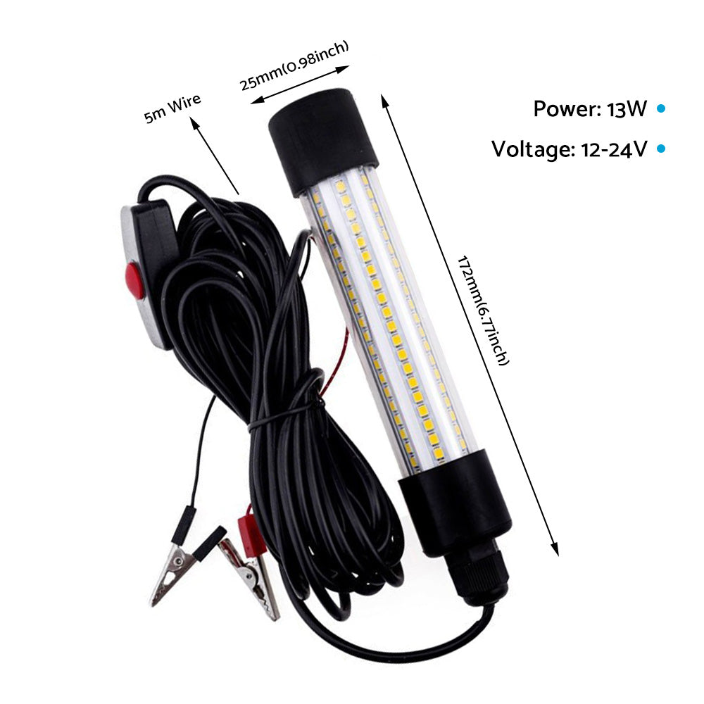 12V LED Underwater Fishing Light Stick Suitable For Squid, Fish & Prawn Lure Lighting