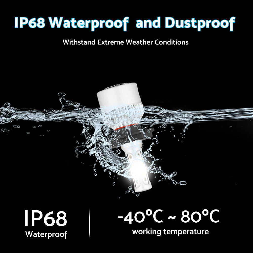 HB2 9003 H4 LED Headlight Globe Kit 2x Suitable For Hi/Low Beam 9000LM Brighter White