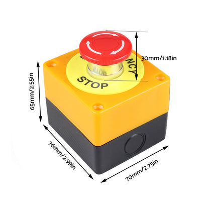 Emergency Stop Shut Off Push Buttons Switch 1NO  1NC e-stop Push Button AU.