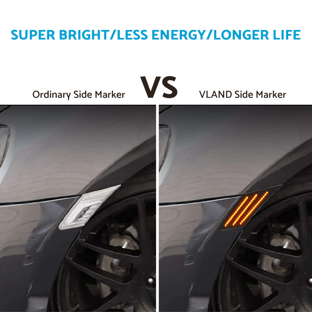2x LED Side Marker Bumper Indicator Light Suitable For Toyota 86 Subaru BRZ Scion.