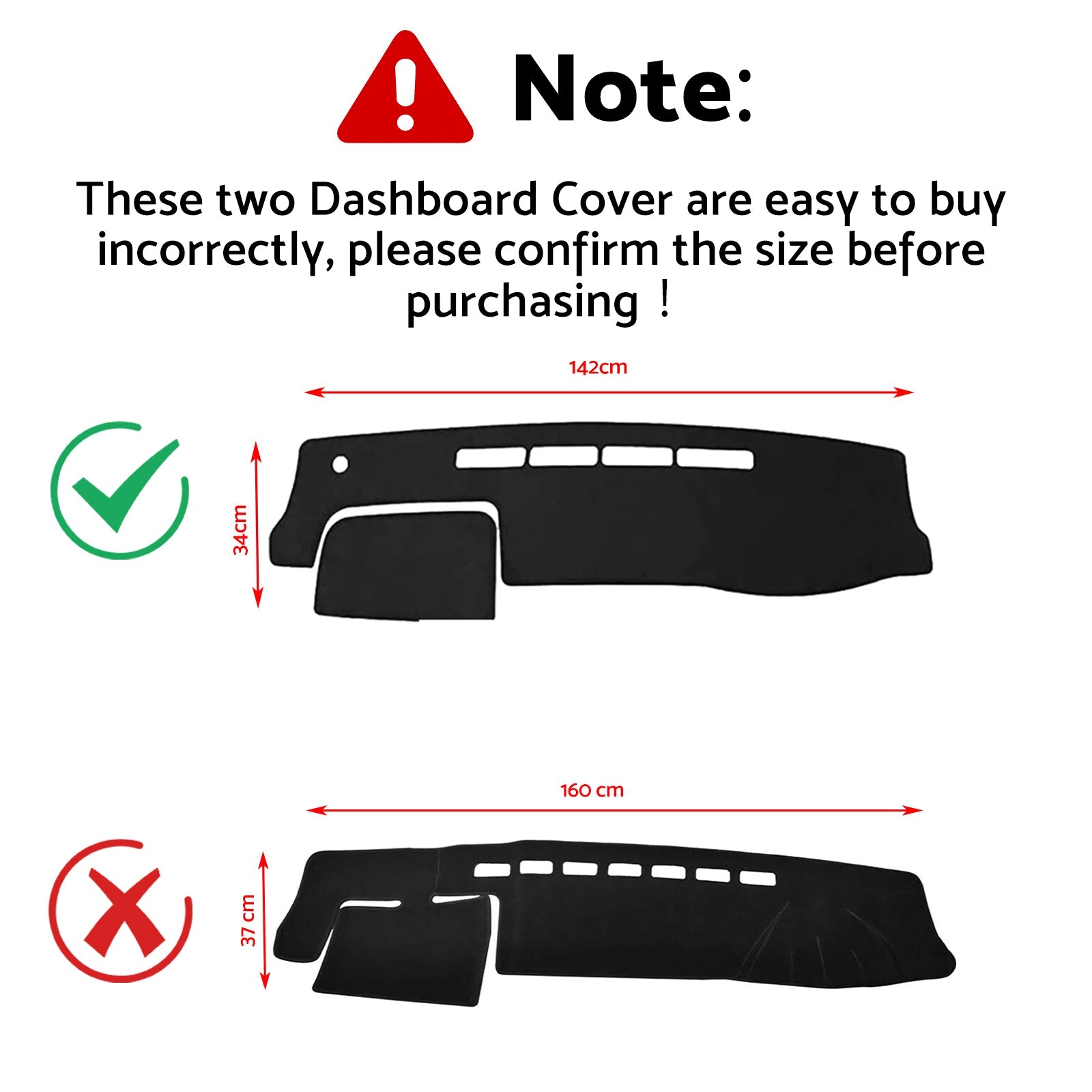 Dash Mat Suitable For Toyota Hiace 200 Series SLWB 2005-2019 Dashboard Cover.