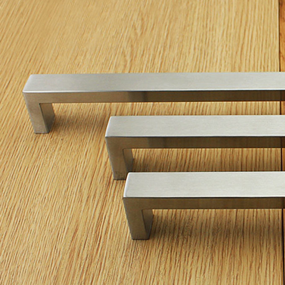 10 X Kitchen Cabinet Door Handles Matte Stainless Steel Drawer Cupboard Pulls.