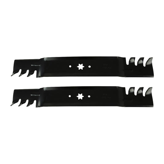 2x 42inch Blade Suitable for MTD  and  Cub Cadet ZTR RZT42 Gator Type Toothed Mulching.