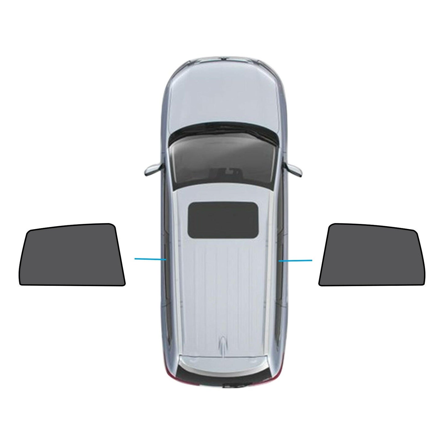 Car Window Magnetic Mesh Sun Blind Shades Suitable for BMW iX3 2023-2024.
