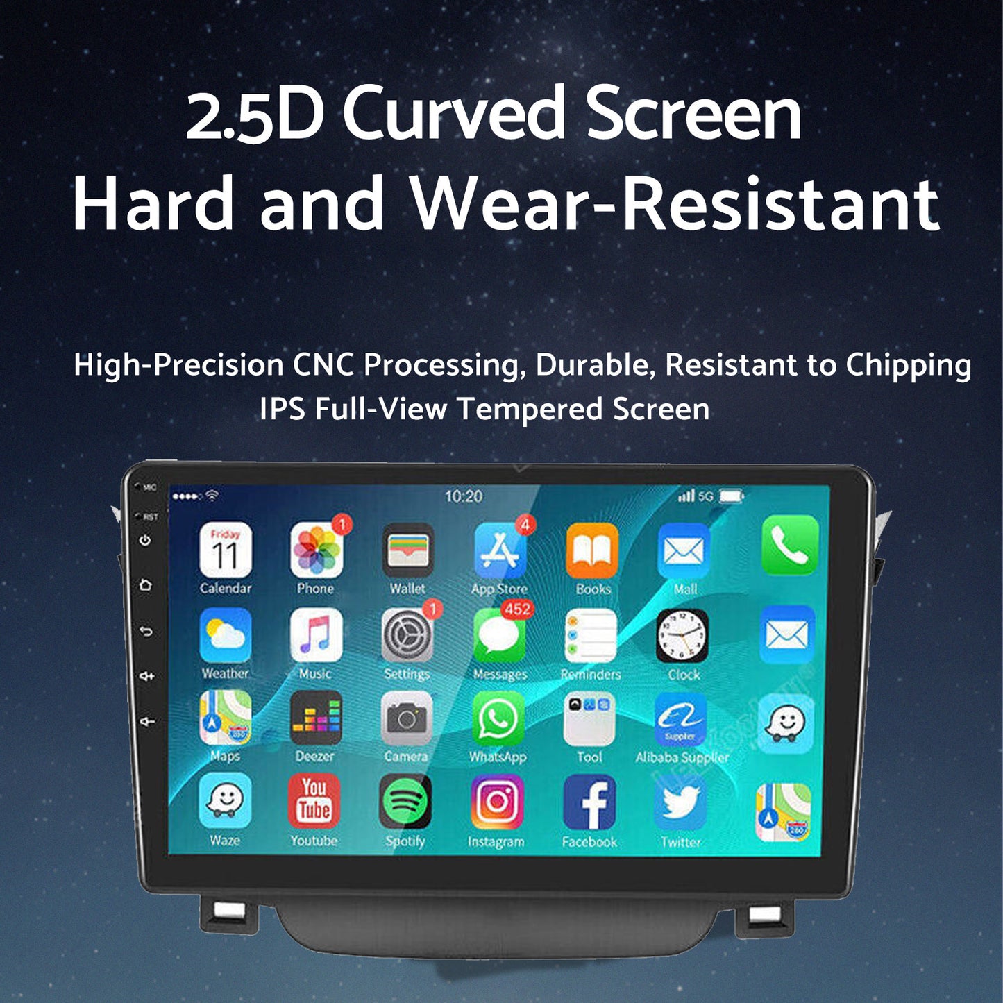 In-Dash Units 9 Inch Touch Screen Stereo CarPlay Suitable for Toyota Corolla