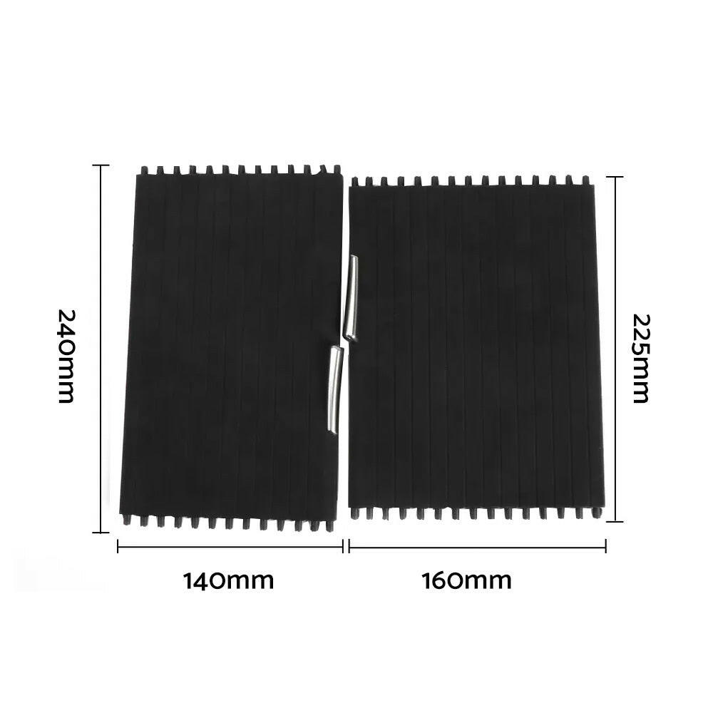 Console Cup Holder Roller Blind Cover Kit Suitable For BMW X5 E70 X6 E71 2007-2014.