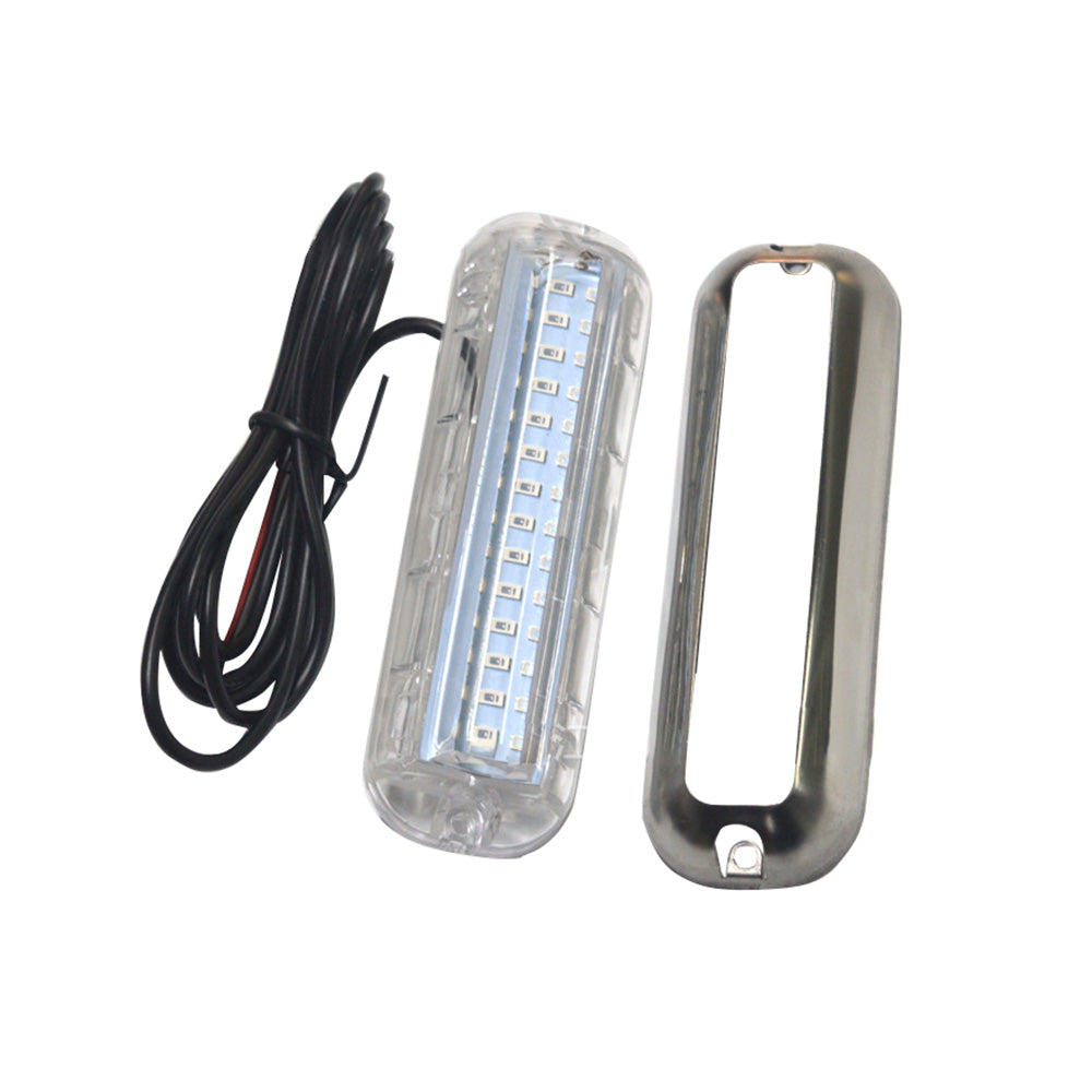 42LED Boat Light Underwater Marine Transom Lights 316 Stainless Steel Pontoon.