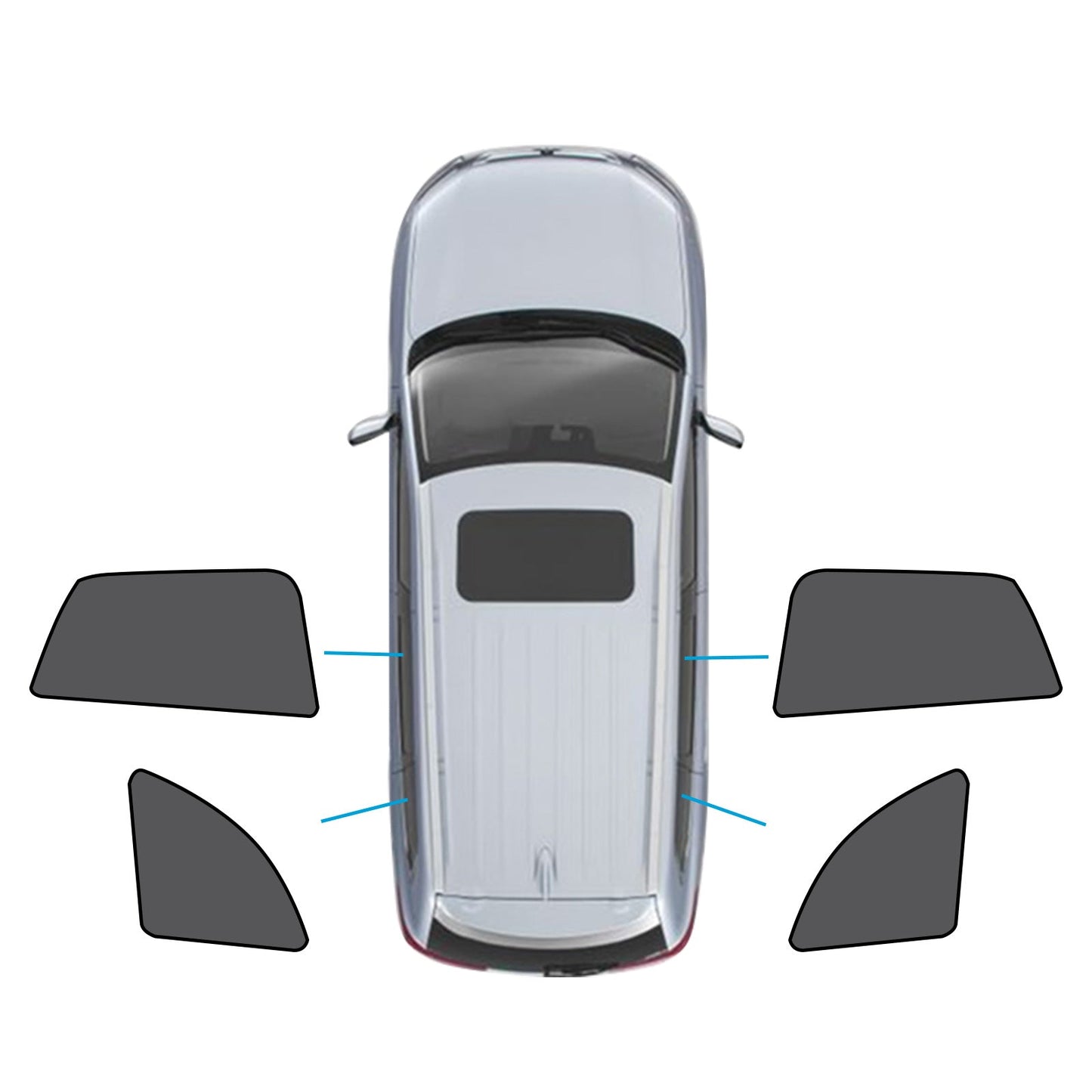 Car Window Magnetic Mesh Sun Blind Shades Front & Rear Suitable For BMW X1 E84 2010-2015