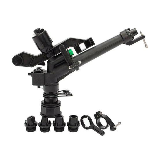 DN40 Impact Sprinkler Spray Gun Head With 5 Spray Nozzles Suitable For Agricultural Irrigation Systems.