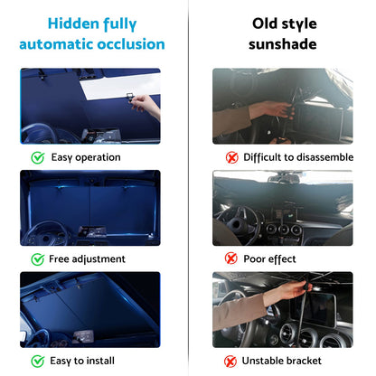 Auto Retractable Sunshade Suitable For Car Windshield With Automatic Function 2025
