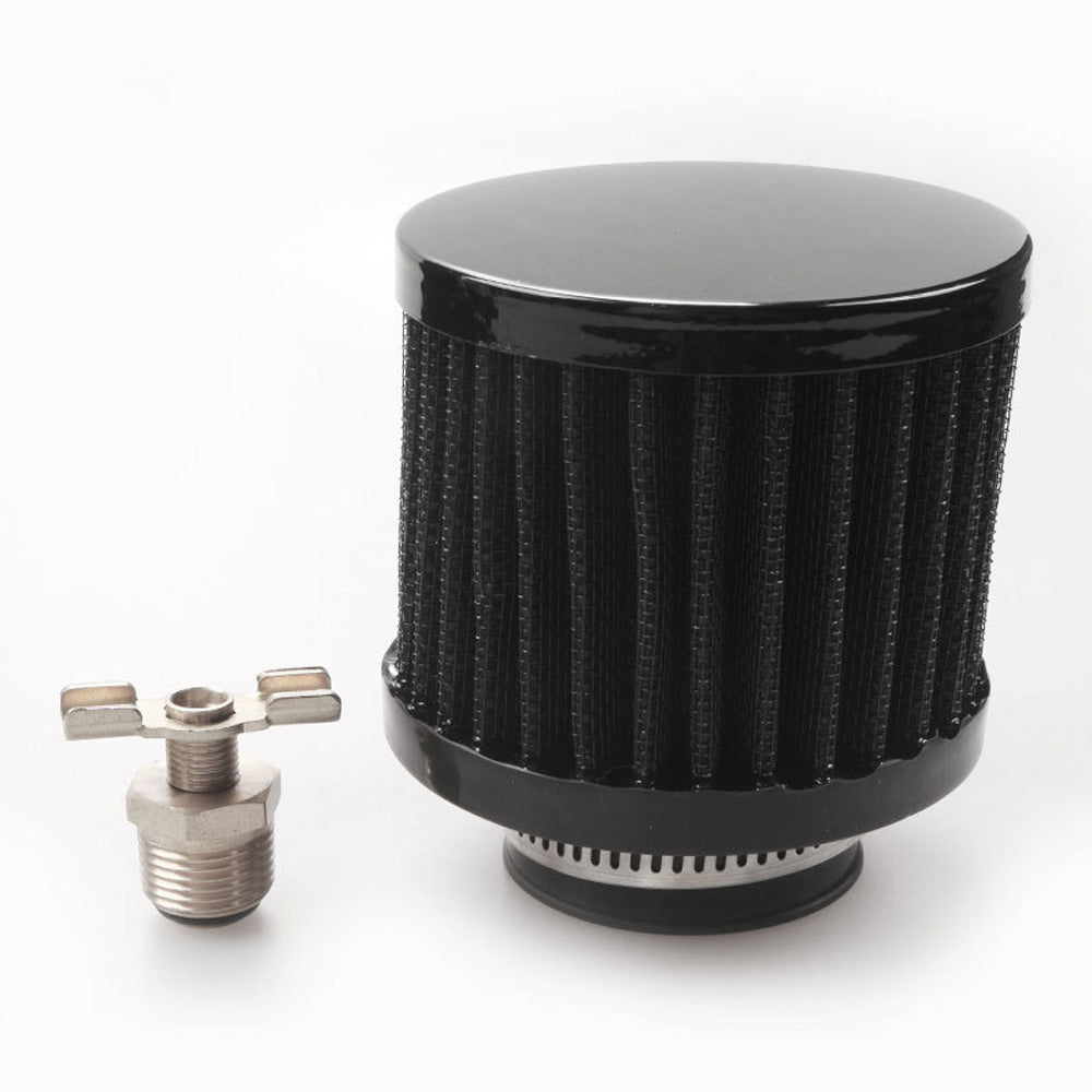 Aluminium Baffled Engine Oil Catch Can 0. 75L 2 Port AN10  3M Hose Fitting Kit.
