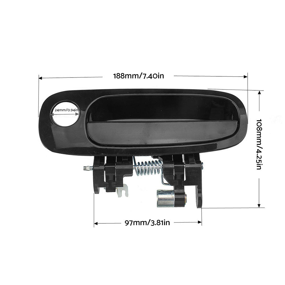 Front Left Outside Outer Door Handle Suitable for Toyota Corolla AE112 1998-2001.