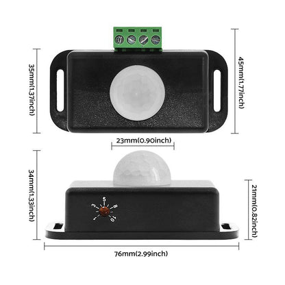 8m Body Infrared PIR Motion Sensor Switch Suitable for 12V 24V LED Light Strip