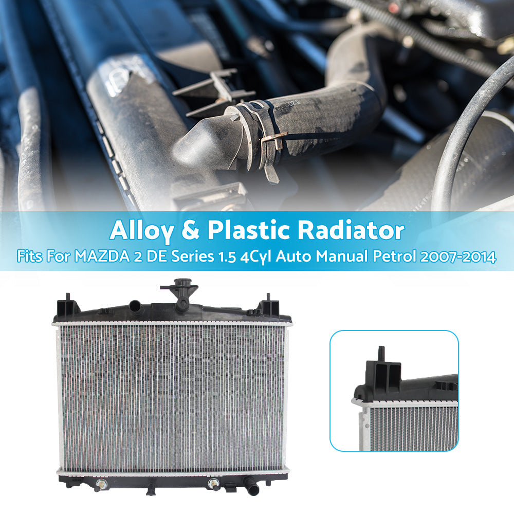 RADIATOR for MAZDA 2 DE Series 1. 5 4Cyl Auto Manual Petrol 2007-2014.