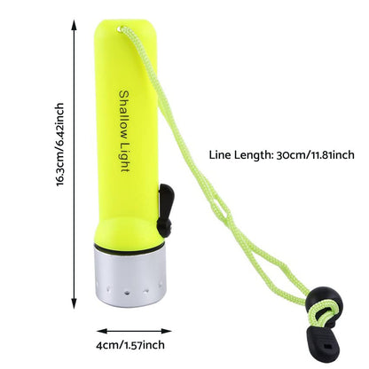 2x Waterproof Bright LED Scuba Diving Underwater Flashlight Torch Light Lamp Suitable For Diving & Outdoor Use