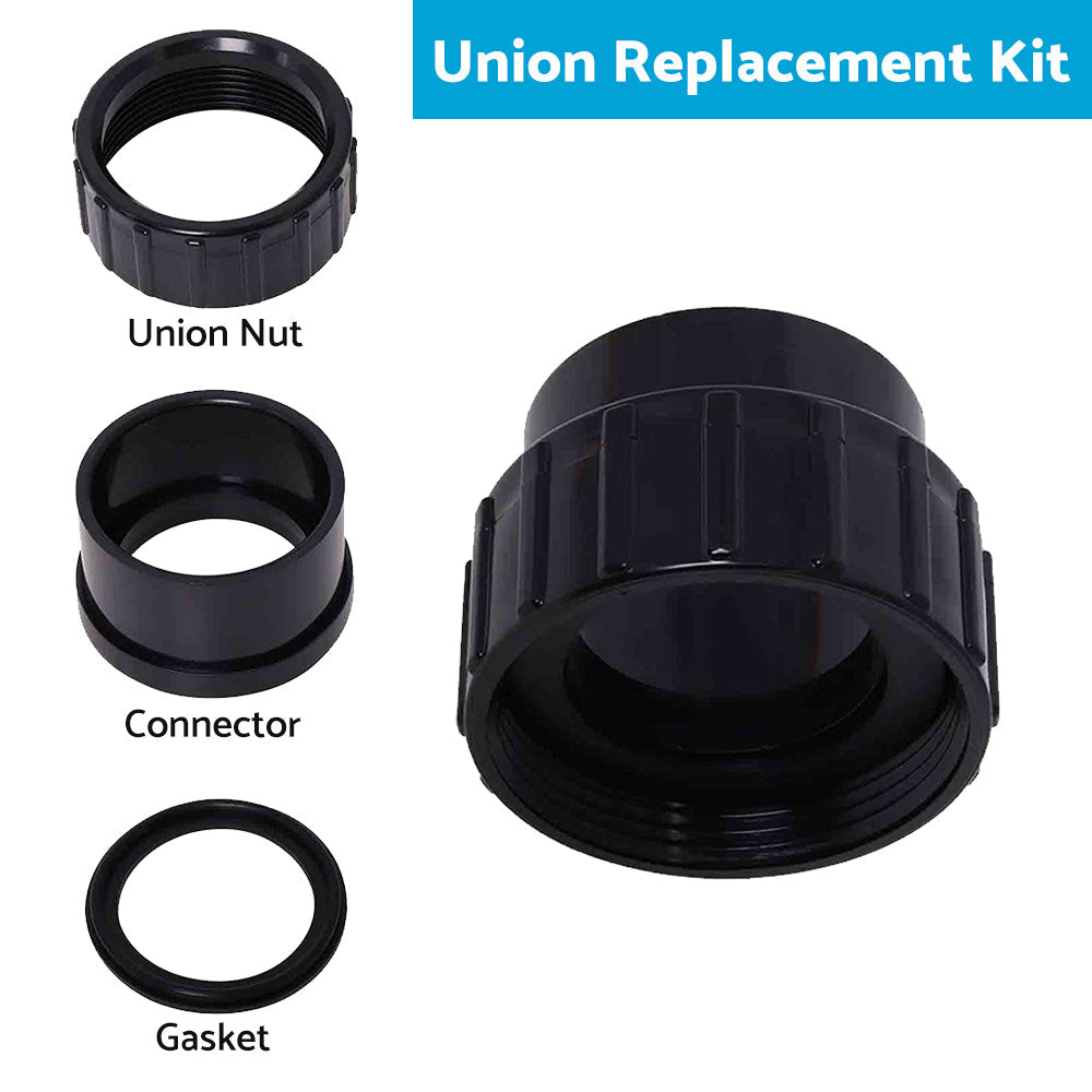 2PCS Union Connector Kit Suitable for Hayward Tristar Adabuing SPX3200UNKIT.