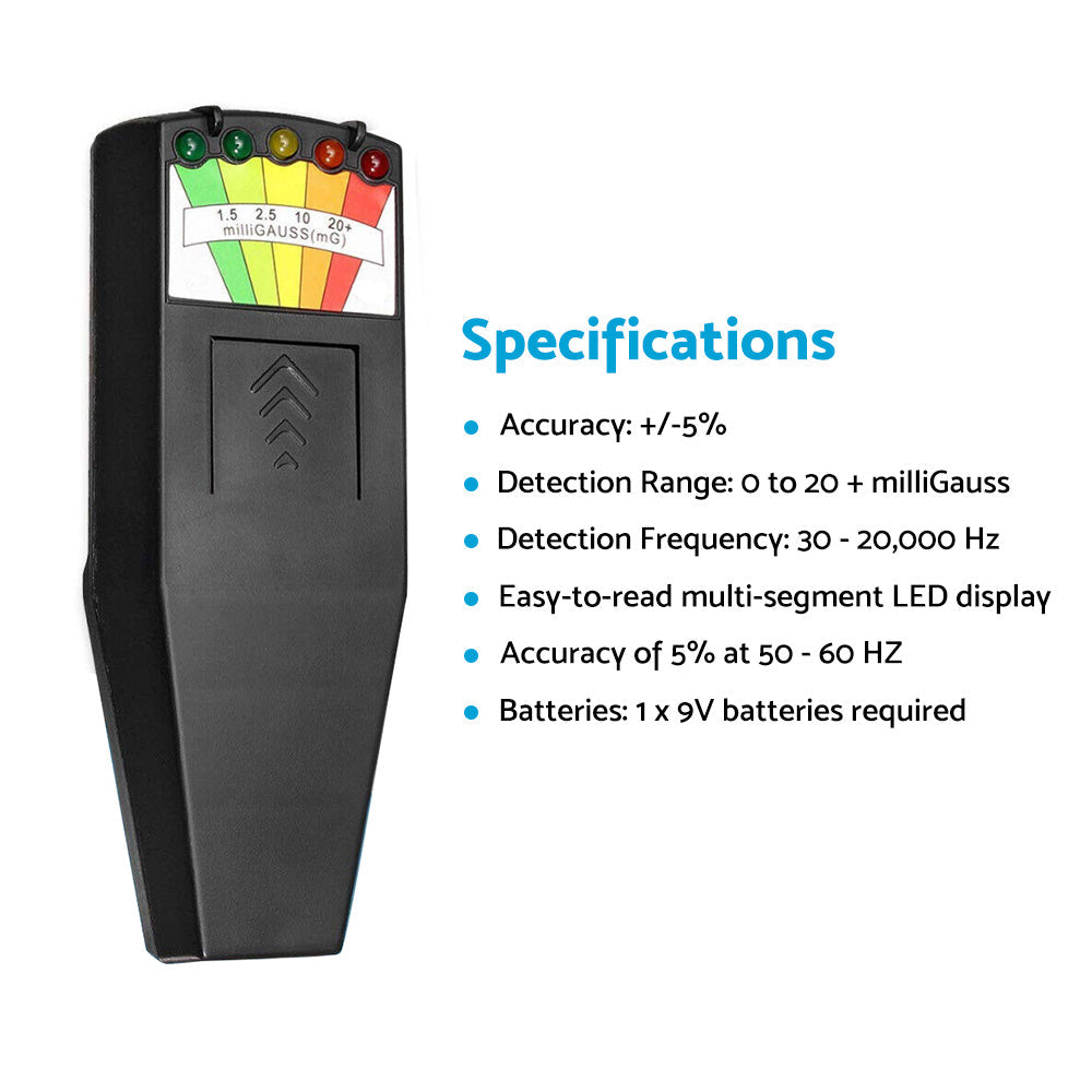 EMF Meter Paranormal Equipment Magnetic Field Ghost Hunting Radiation Detector.