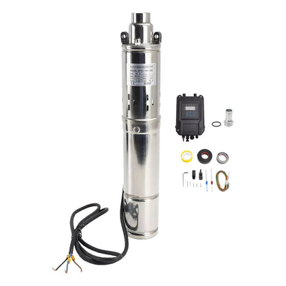 3in 72V 1.2KW Solar Bore Pump Submersible Deep Well MPPT Screw Head 180M.