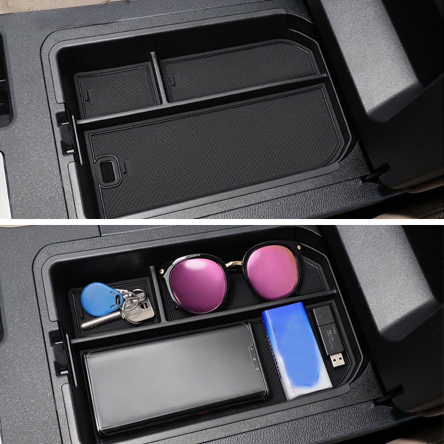 Center Armrest Storage Box Organizer Suitable For Toyota Prado LC250 2024-2025