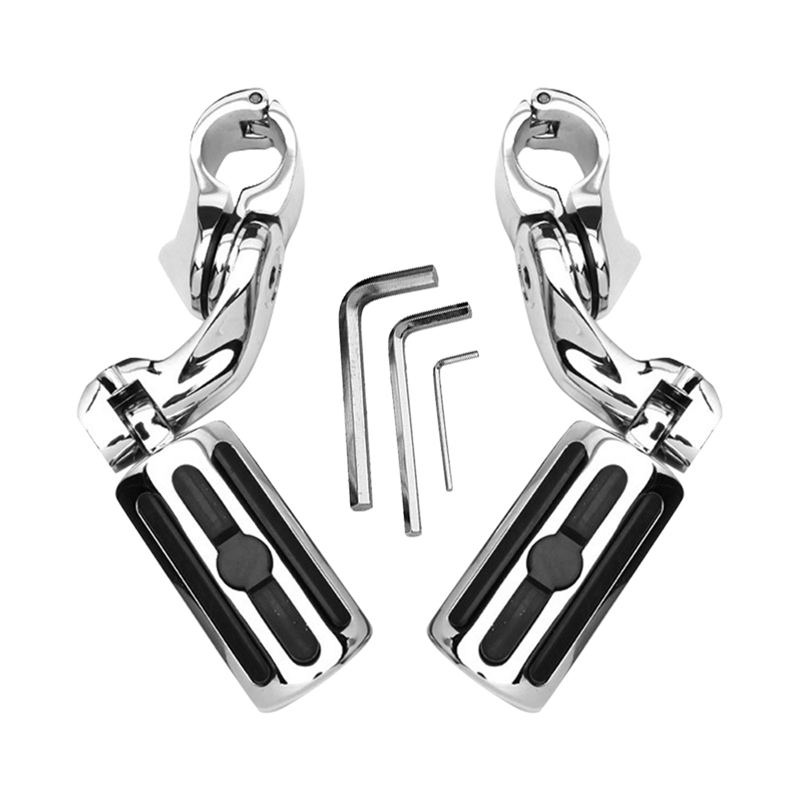 1-1 4''Motorcycle Highway Foot Pegs Chrome Engine Guard Suitable For Davidson AU.