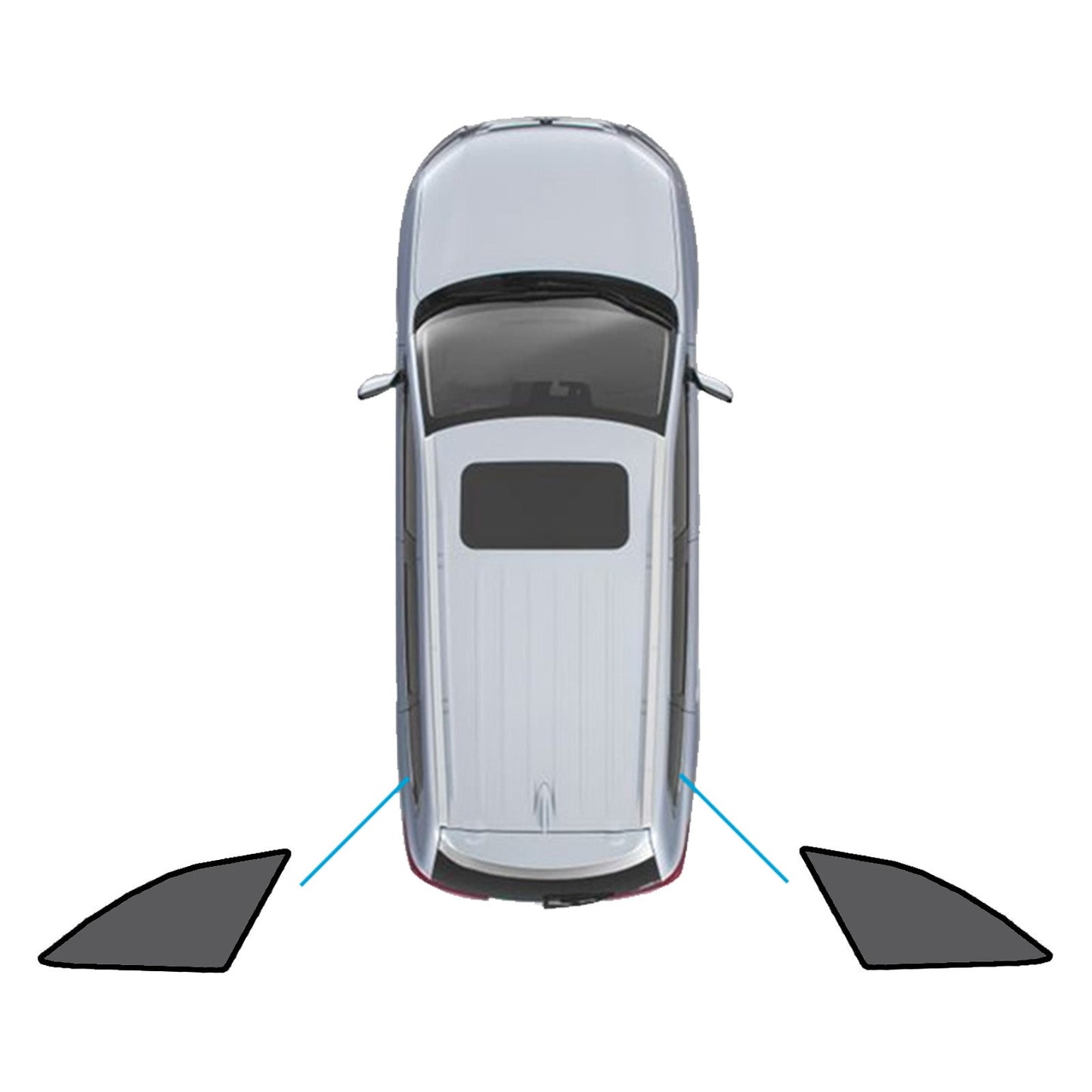 Magnetic Mesh Sun Blind Shades Suitable for Audi A4 Wagon B9 2016+On Front/Rear.