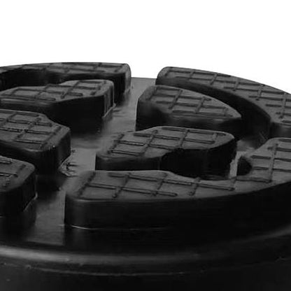 5x Universal Round Rubber Arm Lift Pads Suitable For Car Truck Auto Hoist Black