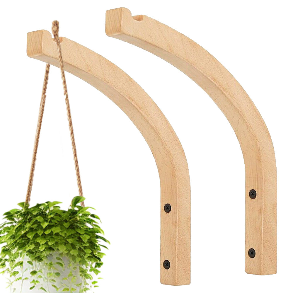 Plant Hanger Hanging Plant Hook Wooden Hanging Basket Wall Plant Hook Flower Pot.