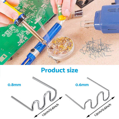 1000PCS Hot Staples Plastic Welding Wave Stapler For Car Bumper Repair Tool Kits.