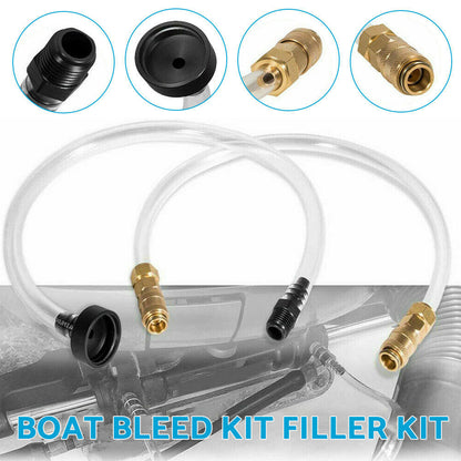 Bridge Tube and Hose Bleed Filler Kit Suitable For Seastar Hydraulic Steering Systems.