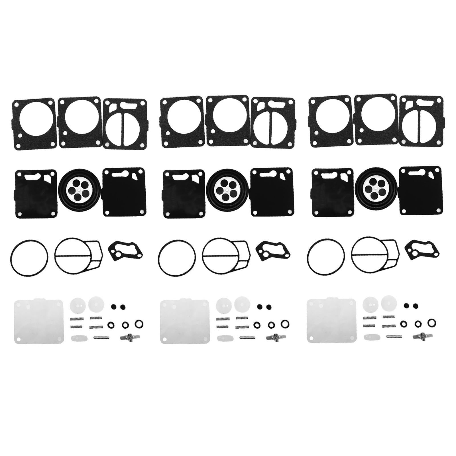 3x Carburetor Carb Rebuild Repair Kit Suitable Sea-Doo SP SPI SPX HX GS GSI GSX.