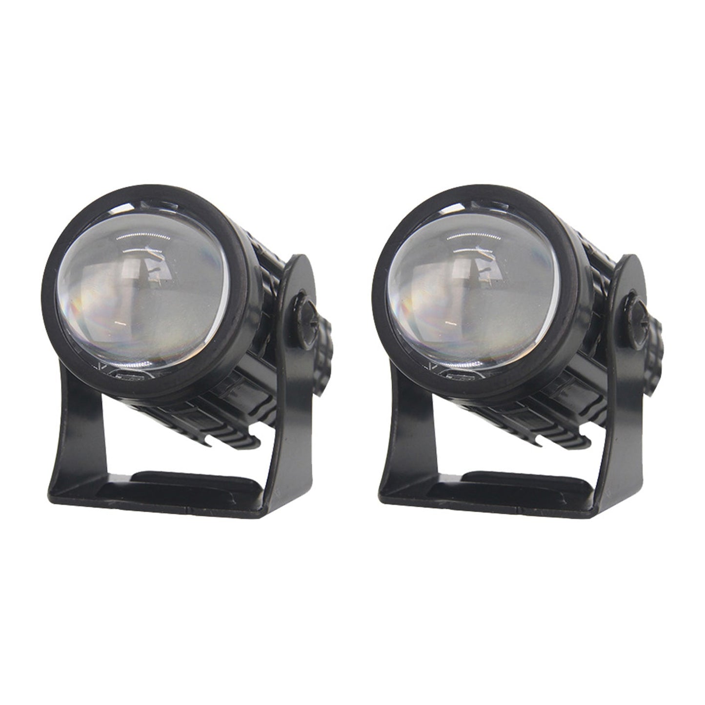 2X LED Motorcycle Headlight Spot Lights Car Driving Fog Lamp Yellow White 12-24V.