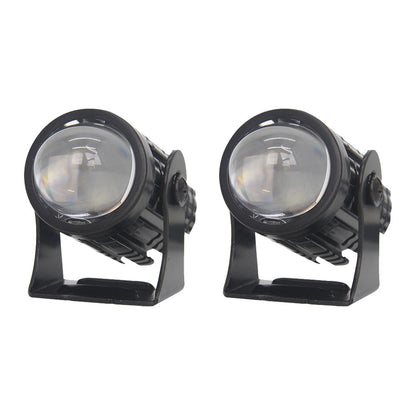 2X LED Motorcycle Headlight Spot Lights Car Driving Fog Lamp Yellow White 12-24V.