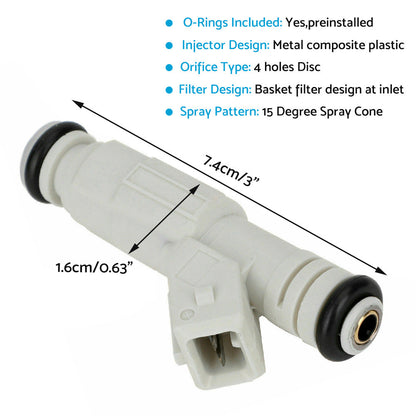 6x Fuel Injectors Suitable For Holden Commodore, Calais & Statesman 3.8L V6 – 0280155868