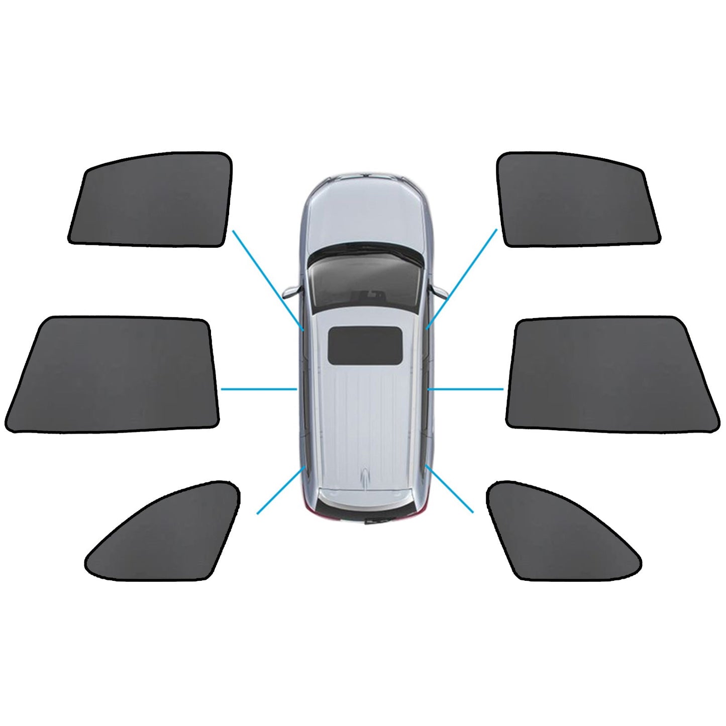 Magnetic Mesh Sun Shade Suitable for Subaru Outback Front Rear