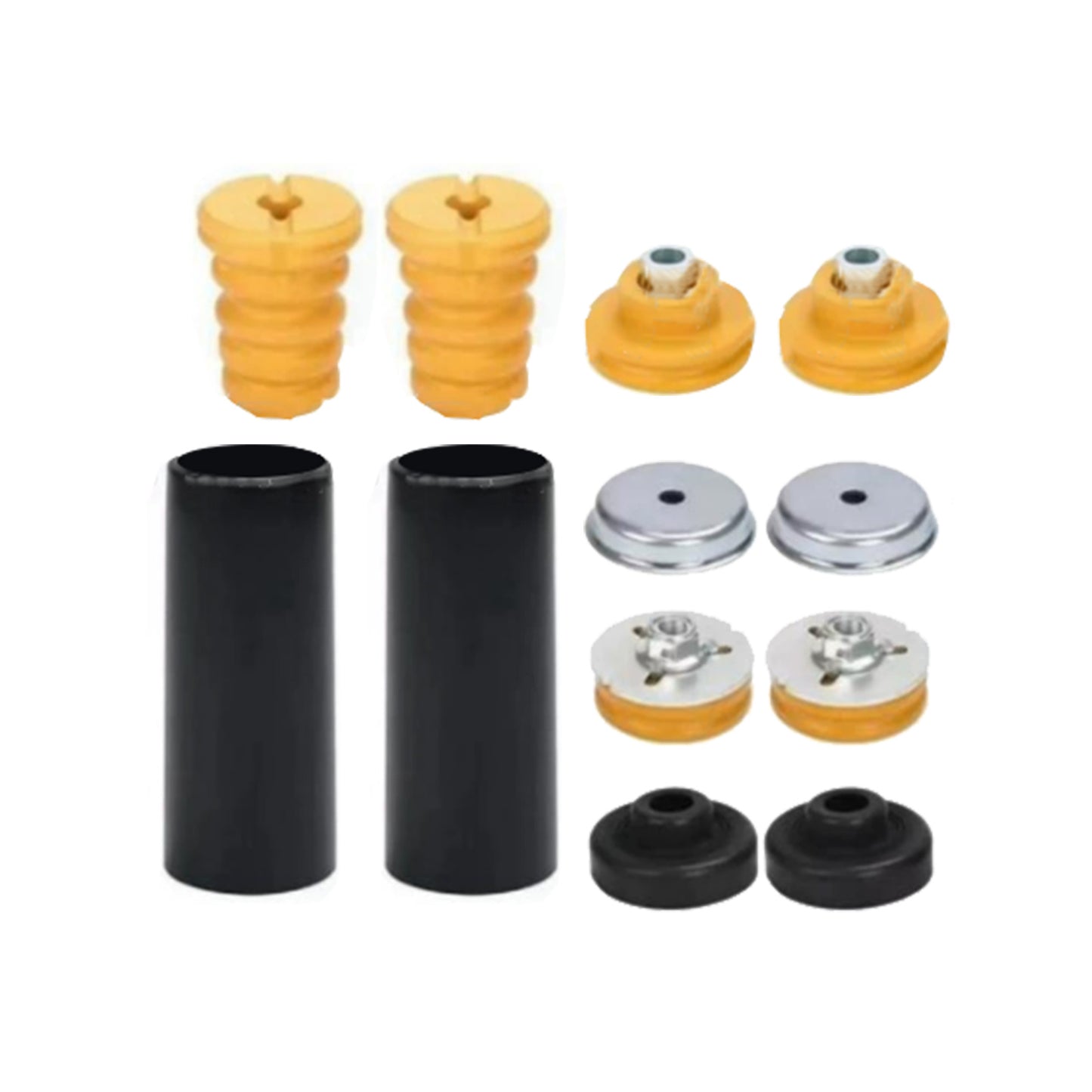 Pair Rear Strut Mount Tops Bump Stop Suitable for BMW 1 Series E87