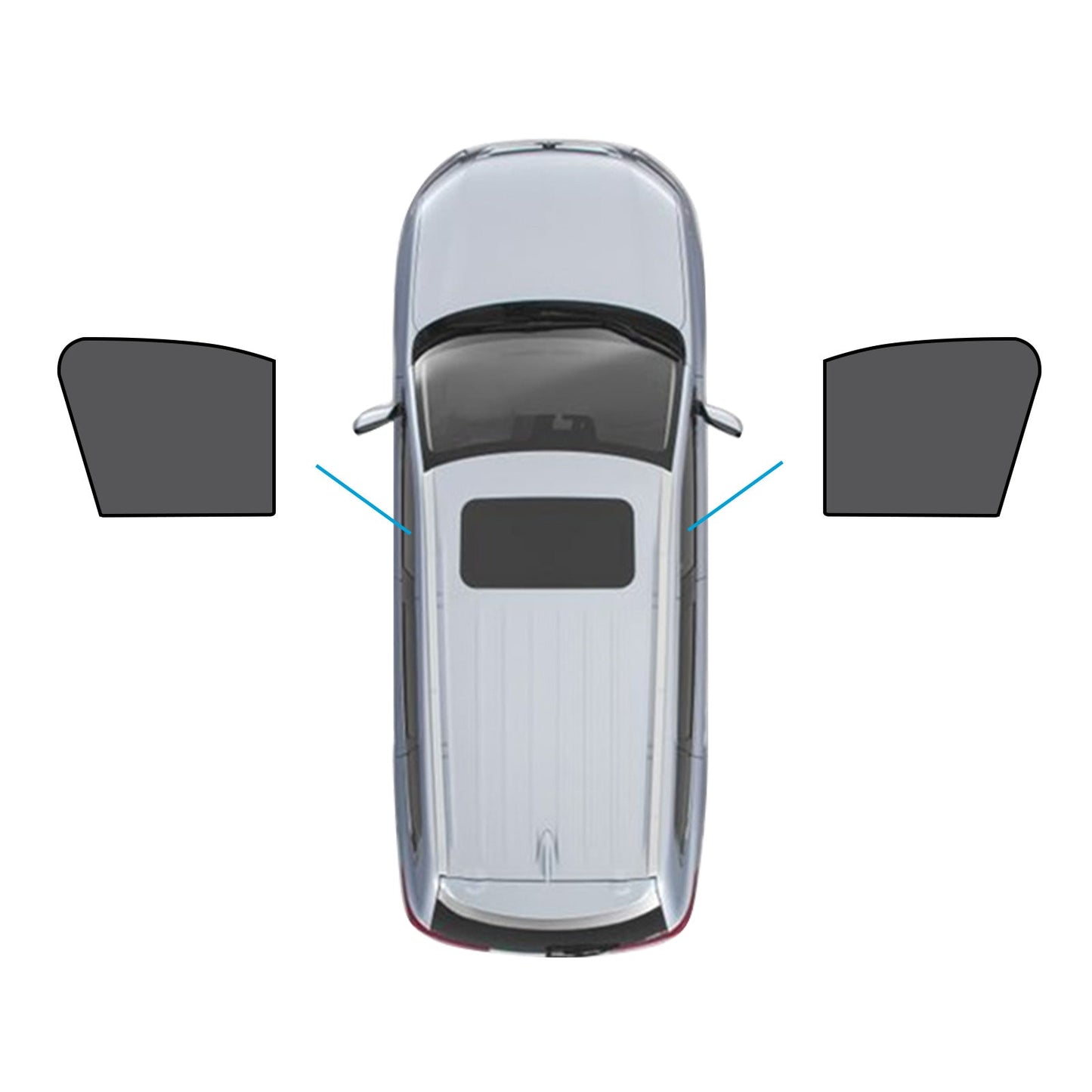 2x Front Magnetic Car Window Sun Shades Suitable for Mazda CX-3