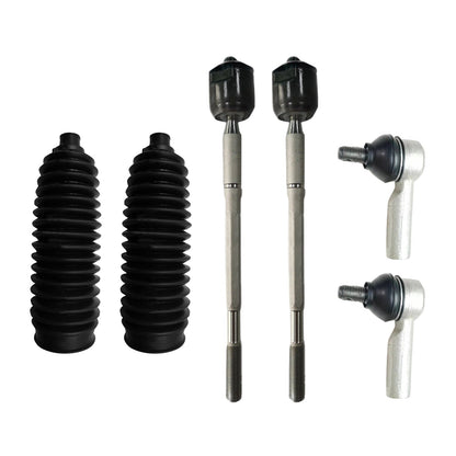 6PCS Inner Rack Tie Rod End Kit Suitablefor 05-15 Toyota Hilux 4WD GGN25R KUN26R.