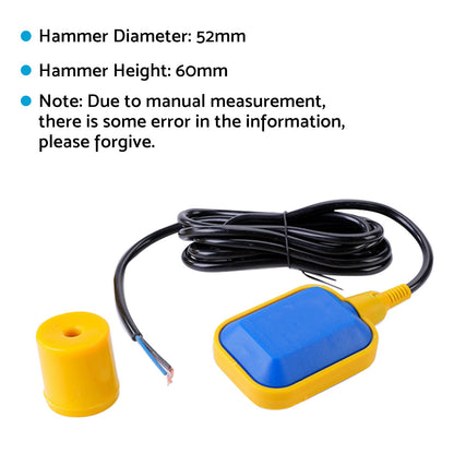 Float Switch Water Level Control Switch With 3m Cable