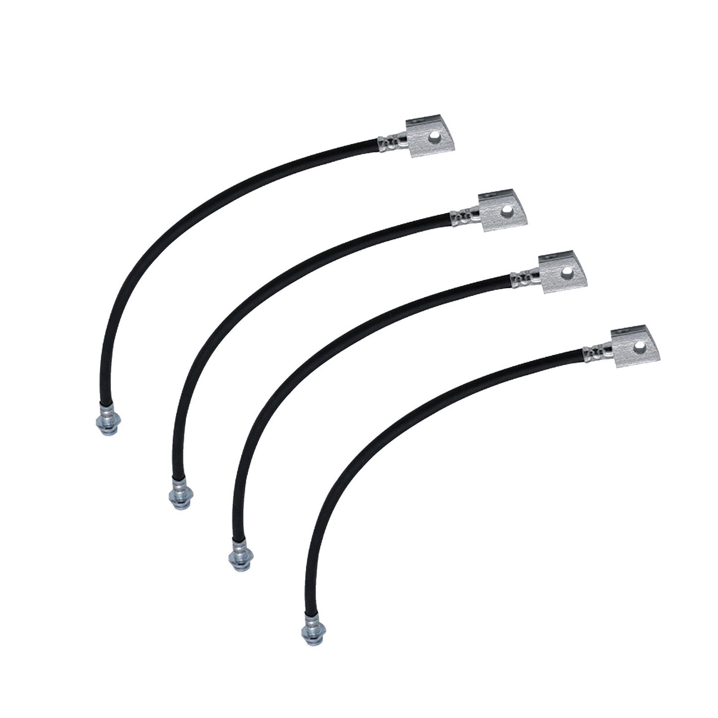 4x Extended Brake Line Hose Suitable For Patrol GQ GU Y60 Y61 2in-5in Spring Lift.