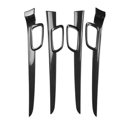 Carbon Fiber Door Handle Decor Cover Trim Strips Suitable For Jeep Grand Cherokee