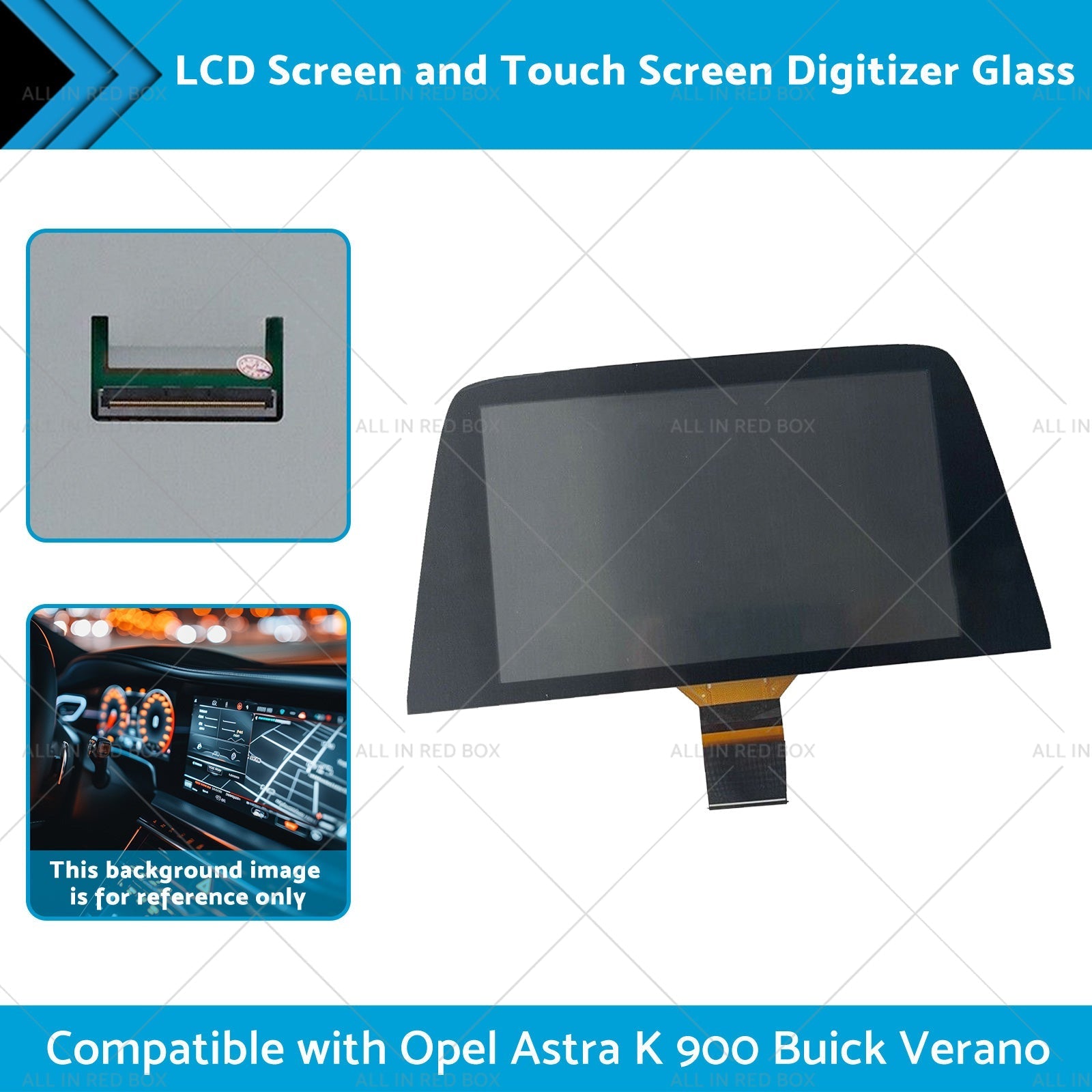 LCD Screen and Touch Screen Digitizer Glass Suitable for Opel Astra K 900 15-19.