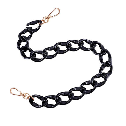 2PCS Resin Purse Chain Handle Acrylic Bag Strap Detachable Purse Clutches Handle.