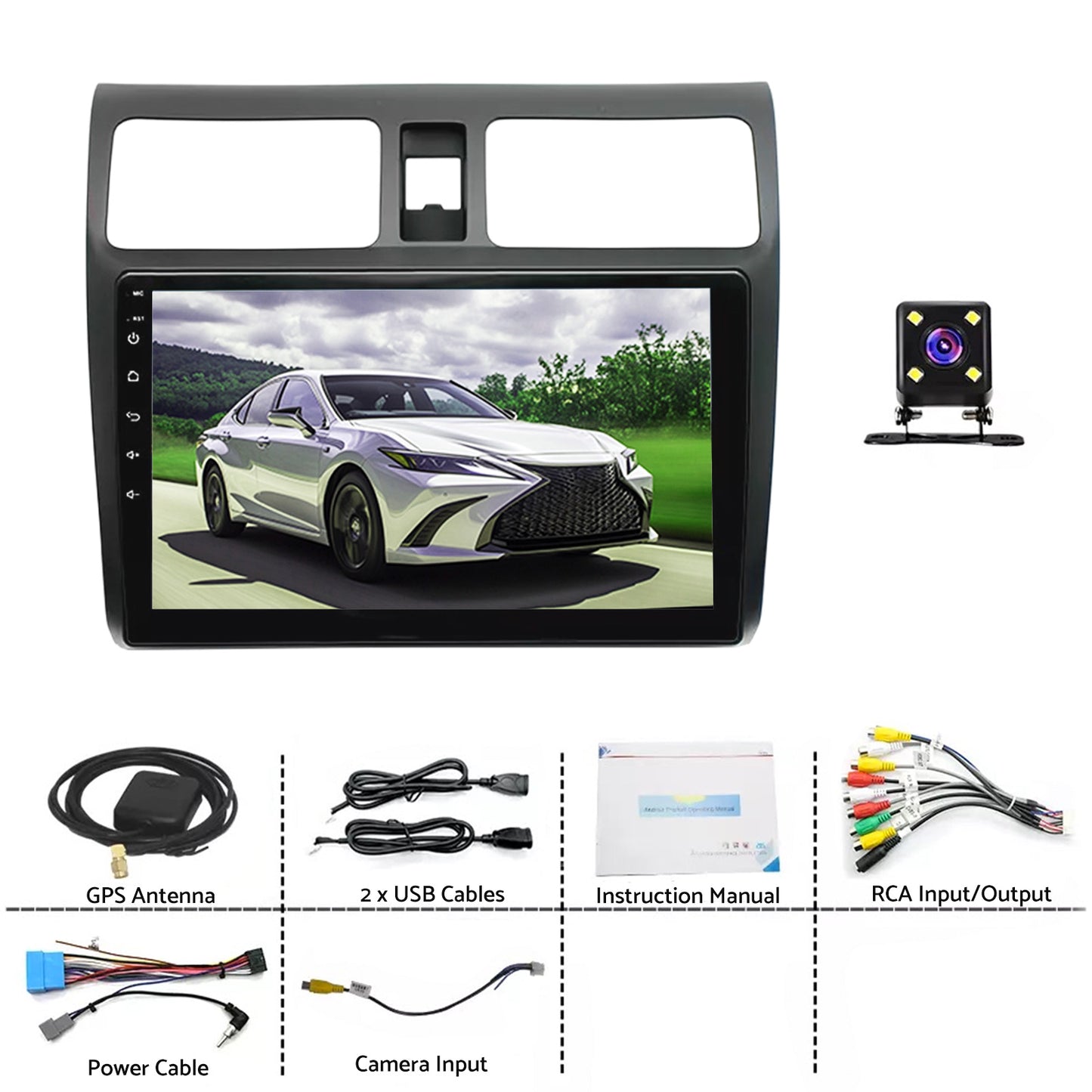 Suitable For Suzuki Swift Android 13 CarPlay Car Radio Stereo 32GB GPS Head Unit