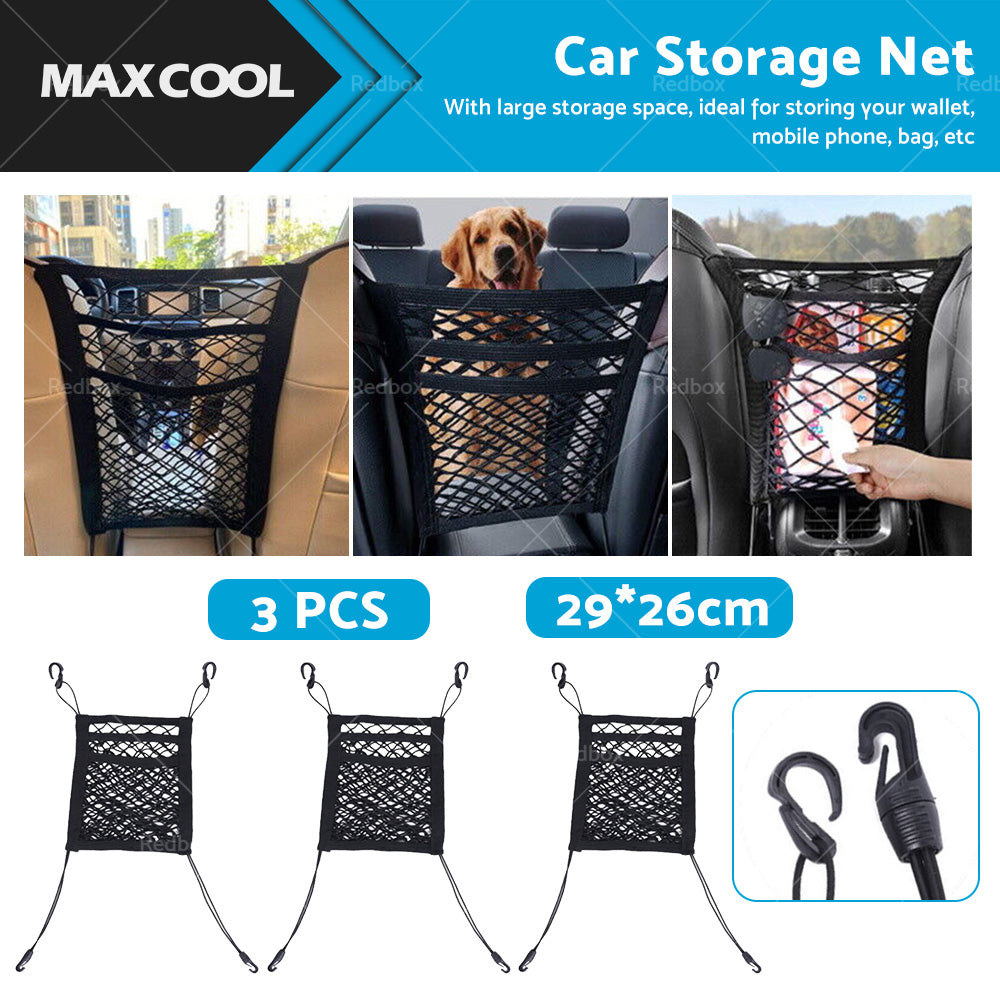 Car & Truck Seat Mesh Storage Net Bag Organizer Suitable for Universal Fit