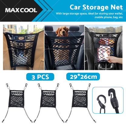Car & Truck Seat Mesh Storage Net Bag Organizer Suitable for Universal Fit