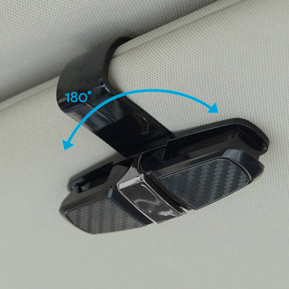 2x Car Sunglasses Holder Clip Case Eyeglasses Ticket Card Mount Suitable for Uni