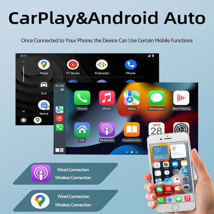 7'' 2+32GB Car Stereo Apple CarPlay Android Auto Suitable for Toyota Hilux 05-14
