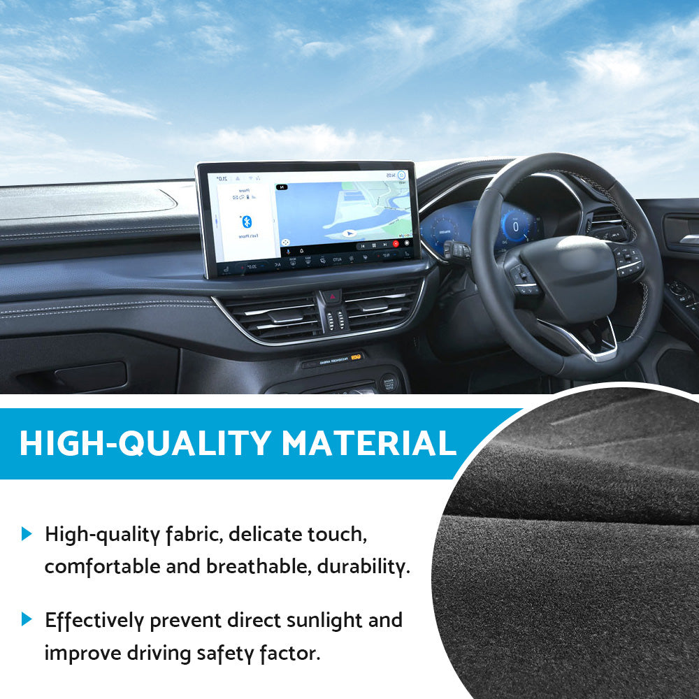 Dash Mat Black with Centre Lid Dashboard Sun Cover Suitable For Isuzu Dmax 2012-2020.